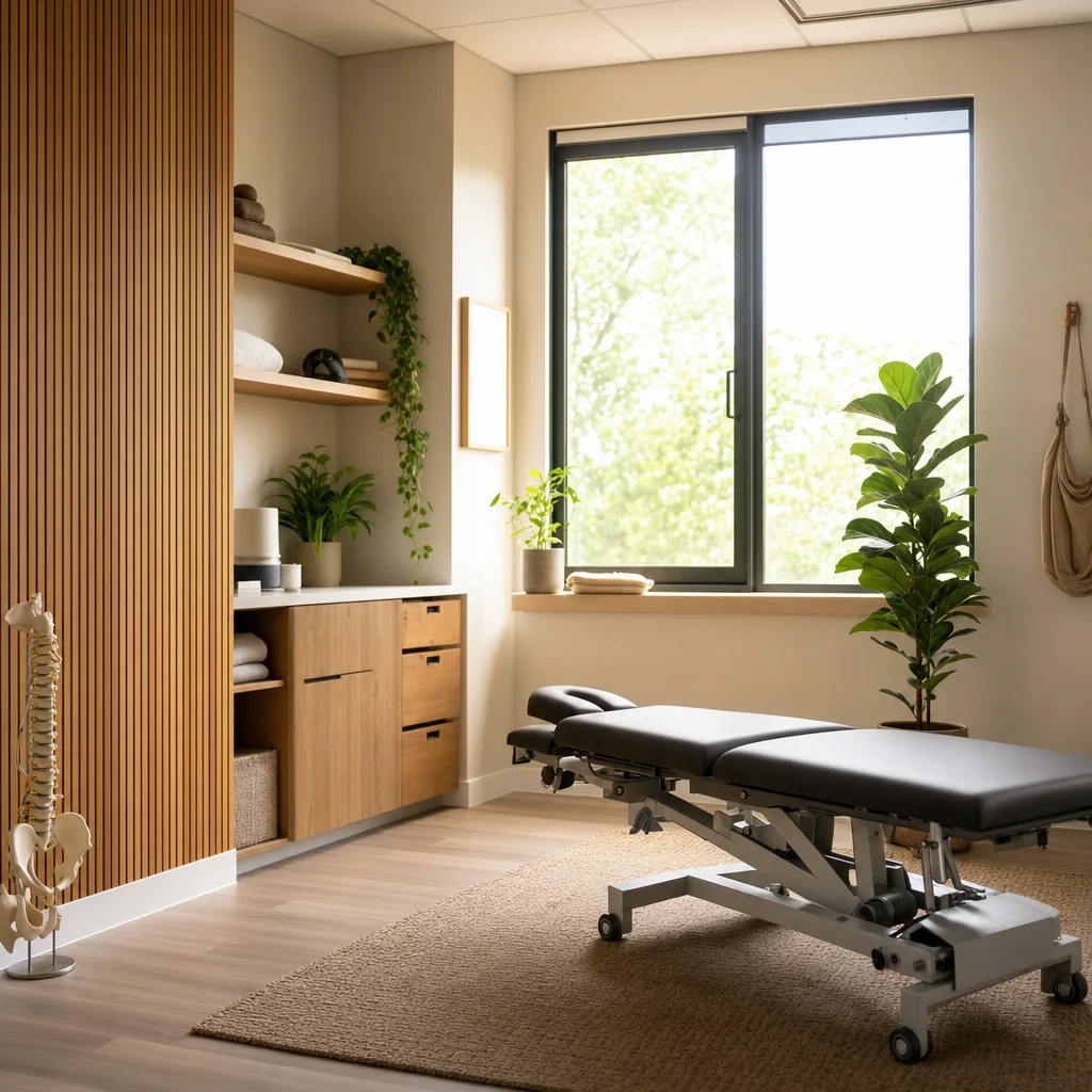 Interieur van de praktijk aan de Falckstraat